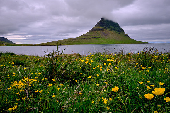 Church Mountain is 1,520 feet and juts into the sea along the Snaefellsnes peninsula.