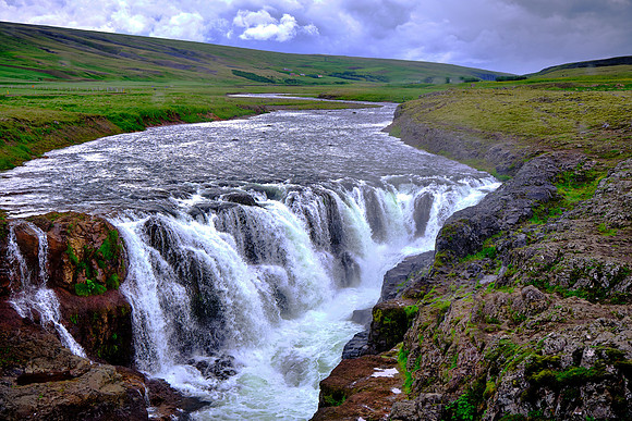Kolugljufur Gorge and Waterfall