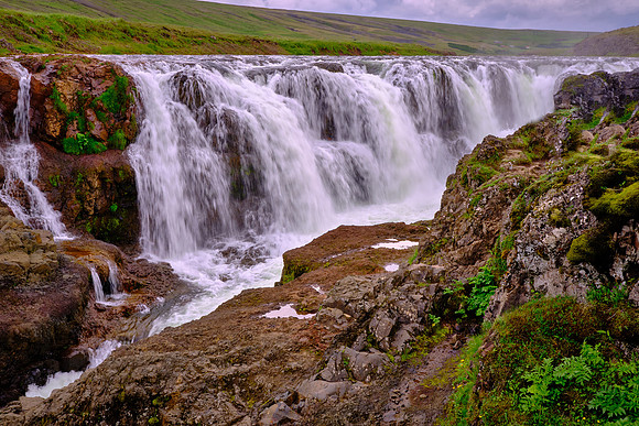 Kolugljufur Gorge and Waterfall