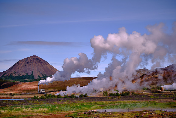 Mývatn Lake area geothermal fields.