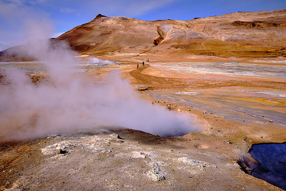 The landscape shows volcanic activity during the last few centuries.