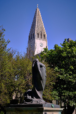 Near the church is a sculpture garden with some truly bizarre metal sculptures.