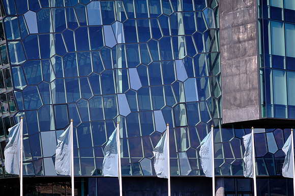 The Harpa Concert Hall was designed by Icelandic artist Ólafur Elíasson.