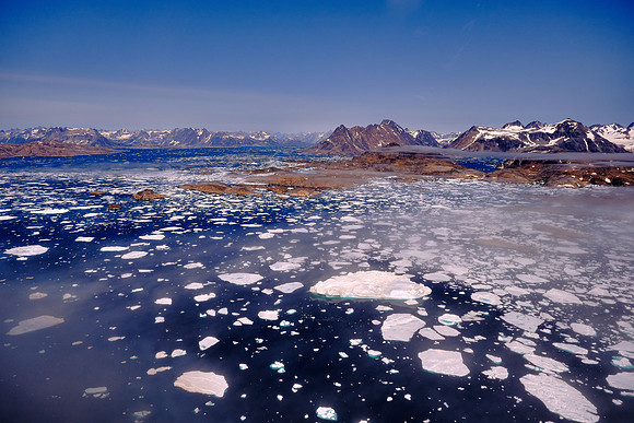 We flew over the  Angmagssalik Fjord to Tasiilaq on Angmagssalik Island.