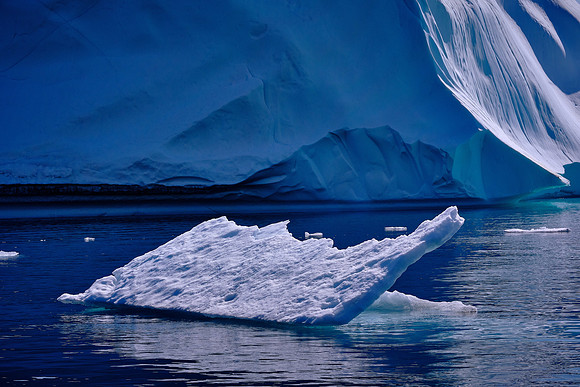 Sea ice, covered in snow, reflects over 80% of incoming solar radiation.