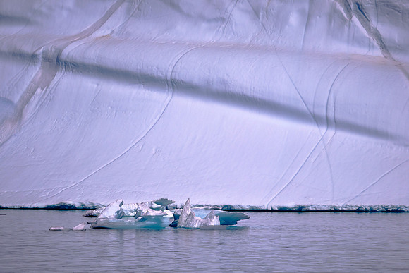 When sea water freezes, it leaves most of its salt content behind.