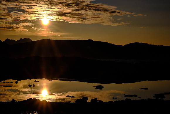 According to Inuit tradition, "the stars are holes in heaven."