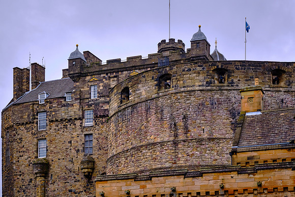 Edinburgh Castle stands on Castle Rock which has been occupied since the Iron Age (1200-550 BC).