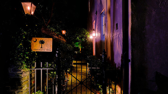 Charleston at night