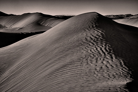 2016 March 29.  Sunset over Erg Chebbi Dunes, Merzouga, Sahara Desert, Morocco.