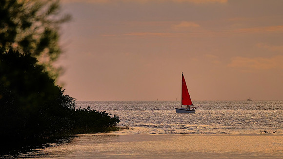 Sunset, Fort Island Gulf, Crystal River, FL