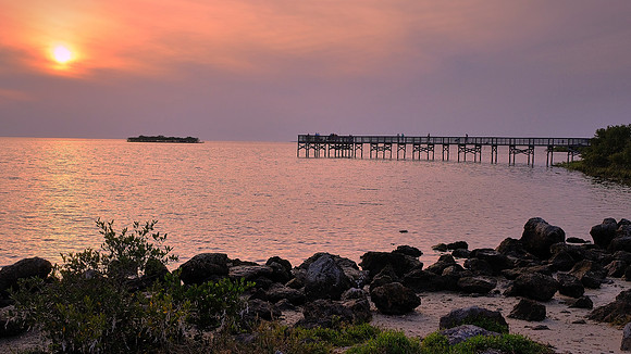 Sunset, Fort Island Gulf, Crystal River, FL