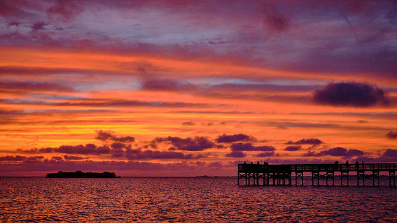 Sunset, Fort Island Gulf, Crystal River, FL