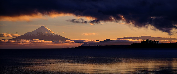 Sunrise over Osorno Volcano, Puerto Varas, Chile