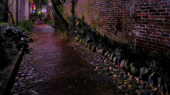 Charleston at night