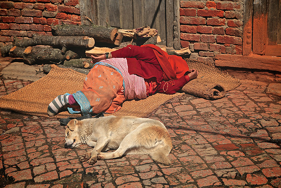 Rural life on the outskirts of Kathmandu