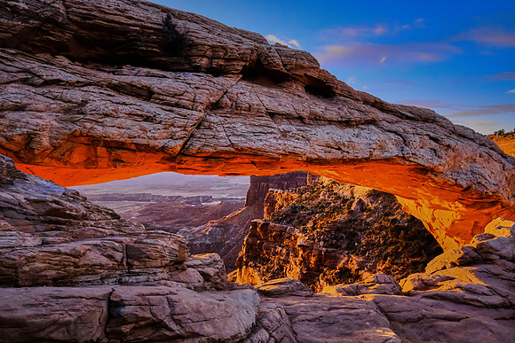 Sunrise at Mesa Arch, Island in the Sky, Canyonlands National Park, UT