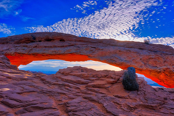 Sunrise at Mesa Arch, Island in the Sky, Canyonlands National Park, UT