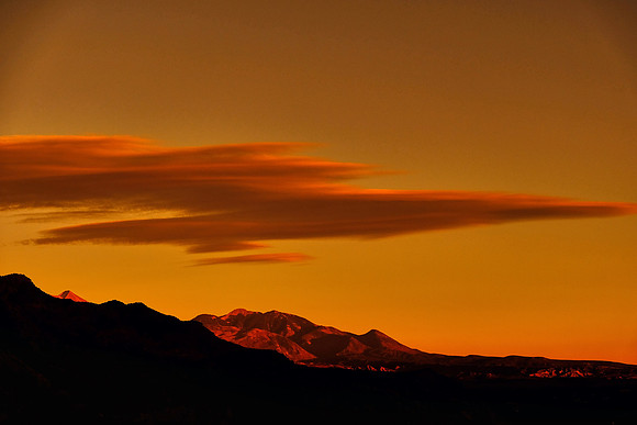 Sunrise along the Colorado River Canyon (Highway 128), Moab, UT