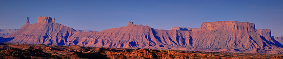 Sunrise along the Colorado River Canyon (Highway 128), Moab, UT