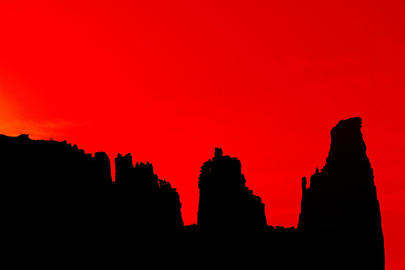 Sunrise along the Colorado River Canyon (Highway 128), Moab, UT