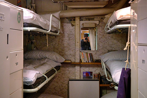 Accommodation for the crew was somewhat less luxurious.