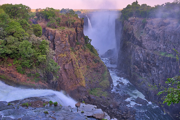 Devil's Cataract, Victoria Falls on the Zambezi River, Zimbabwe