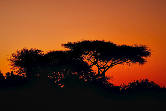 Sunrise over Victoria Falls, Zimbabwe