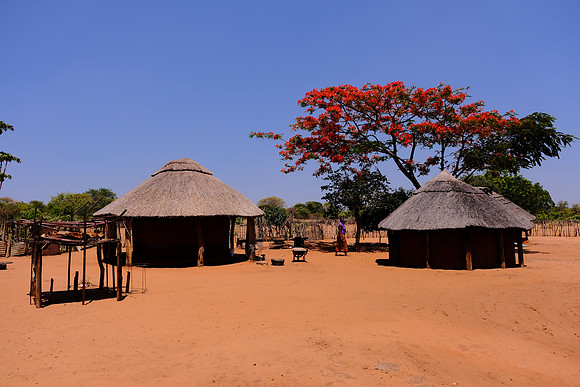 Monde community village on the Zambezi River, Zimbabwe