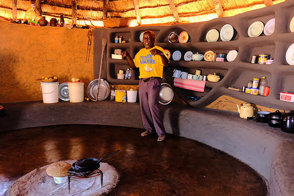 Chief in the Monde community kitchen, Zimbabwe