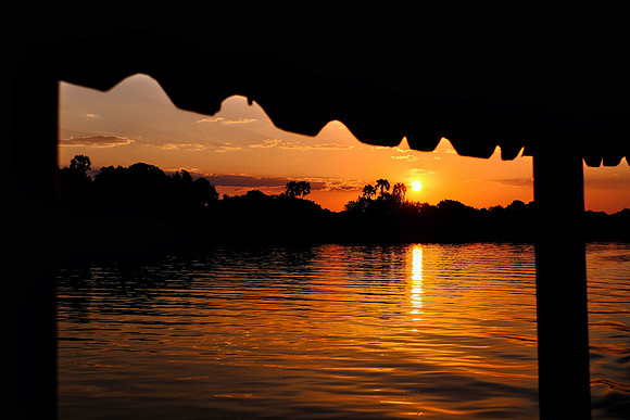 Sunset on the Zambezi River.