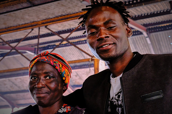 Mother and son — People of Katutura township, Windhock, Namibia