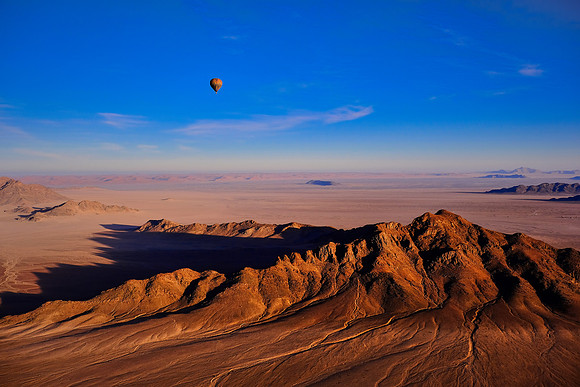 Sunrise over the  Sossusvlei, Namib Desert, Namibia