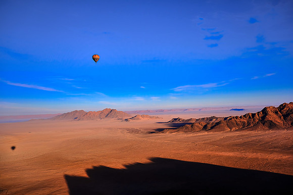 Sunrise over the  Sossusvlei, Namib Desert, Namibia