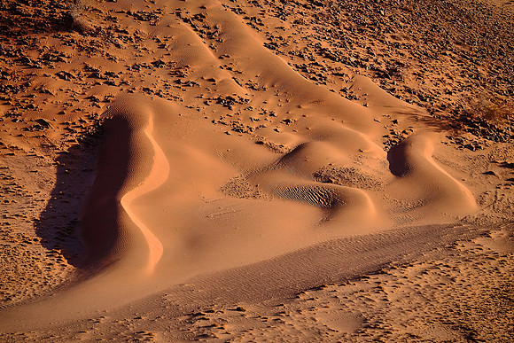 Sunrise over the  Sossusvlei, Namib Desert, Namibia