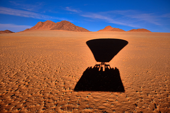 Sunrise over the  Sossusvlei, Namib Desert, Namibia