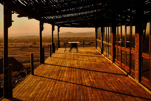 Sunset over Doro Nawas Camp,  Damaraland, northwest Namibia