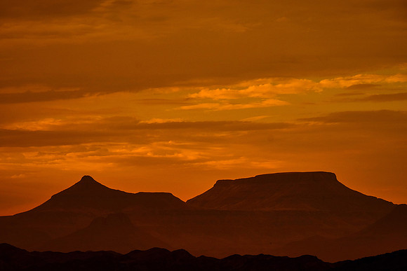 Sunset, Doro Nawas Camp,  Damaraland, northwest Namibia