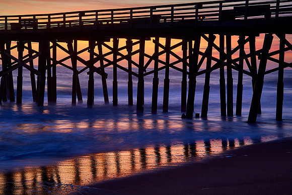 Sunrise over the Flagler Beach fishing pier, Flagler Beach, FL