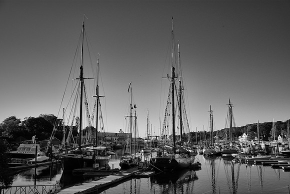 Sunset in Camden Harbor, Camden, Maine