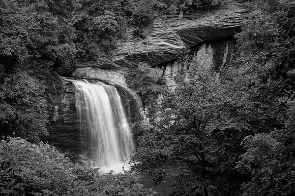 Looking Glass Falls near Brevard, North Carolina.