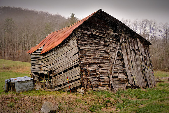 Barns and Houses of Madison County, NC (in a snowstorm)