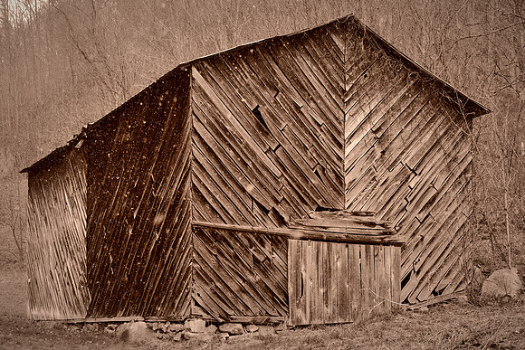 Barns and Houses of Madison County, NC (in a snowstorm)