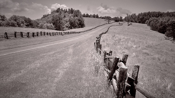 Blue Ridge Parkway in Infrared, NC
