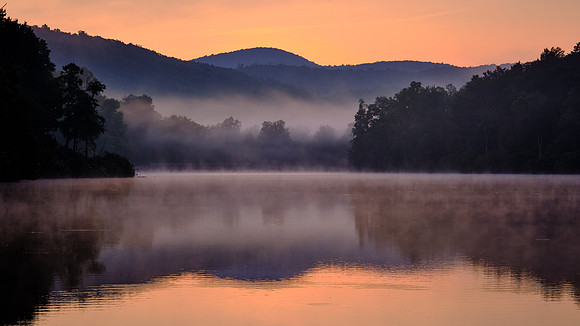 Sunrise over Price Lake, NC