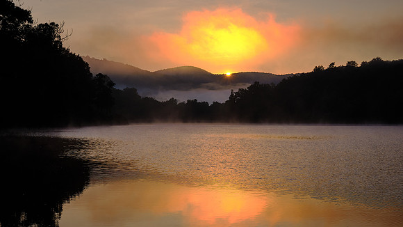 Sunrise over Price Lake, NC