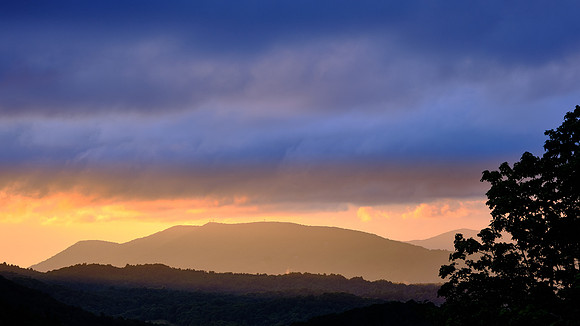 Sunset on Blue Ridge Parkway