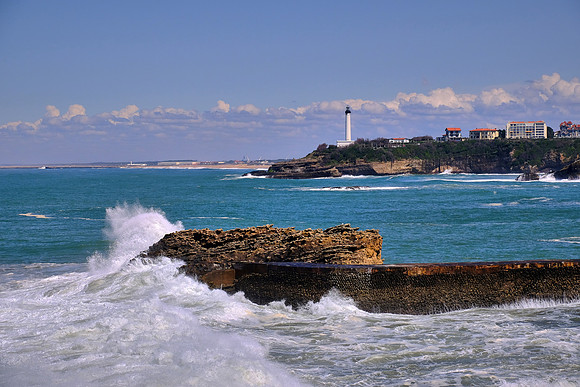 Rocher de la Vierge, Biarritz, France