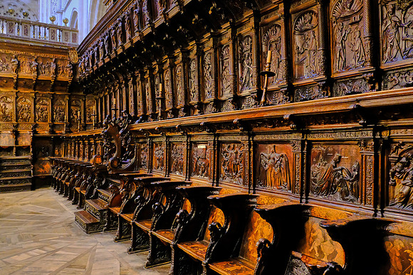 Choir chamber, Cathedral of St. Mary, Burgos, Basque Country, Spain