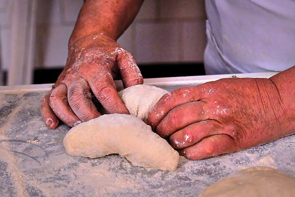 Local baker, Favaios, Portugal